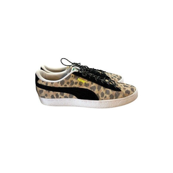 Puma Suede Animal Print Sneakers Granola/Black/White Men’s Size 10.5 - Picture 1 of 10